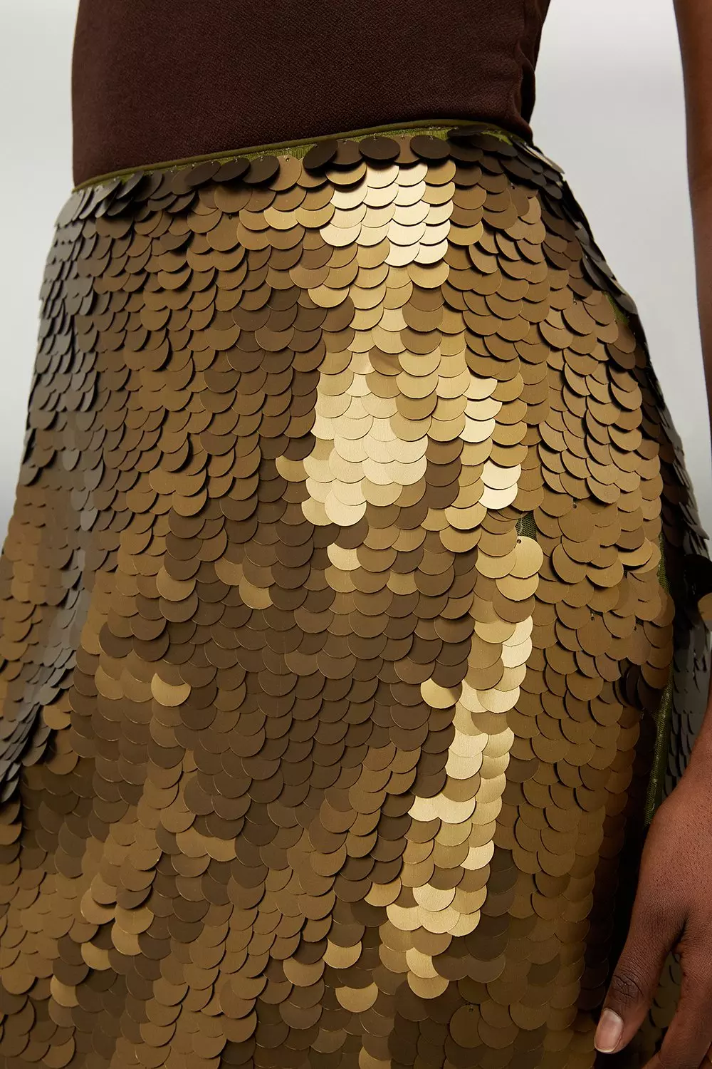 Gold sequin hotsell skirt qvc